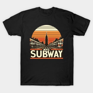 New York Subway Retro NYC Subway Train T-Shirt